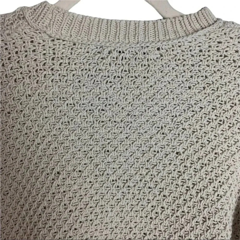 47.  MADEWELL Women’s French Quarter Pullover Sweater Beige Size XXS - Picture 5 of 9